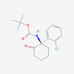 (R)-tert-butyl (1-(2-chlorophenyl)-2-oxocyclohexyl)carbamate