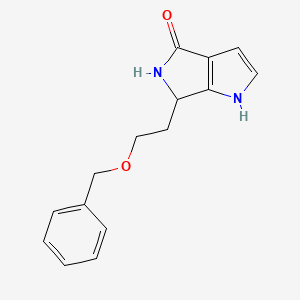 molecular formula C15H16N2O2 B13893394 6-(2-Benzyloxyethyl)-5,6-dihydro-1H-pyrrolo[3,4-B]pyrrol-4-one 