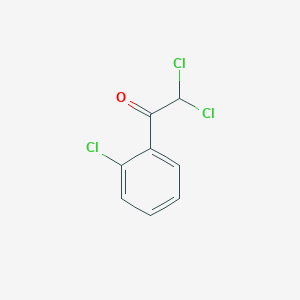 molecular formula C8H5Cl3O B13893395 2,2-Dichloro-1-(2-chlorophenyl)ethanone CAS No. 24123-67-9