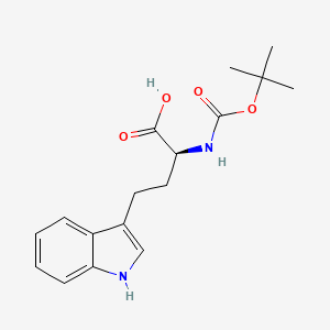 molecular formula C17H22N2O4 B13893434 (S)-2-((tert-Butoxycarbonyl)amino)-4-(1H-indol-3-yl)butanoic acid 