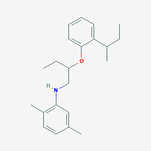 molecular formula C22H31NO B1389346 N-{2-[2-(Sec-butyl)phenoxy]butyl}-2,5-dimethylaniline CAS No. 1040687-92-0