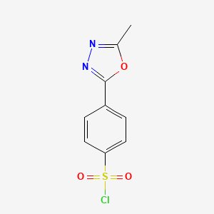 4-(5-Methyl-1,3,4-oxadiazol-2-yl)benzenesulfonyl chloride