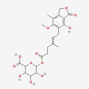 molecular formula C23H28O12 B13893559 Mycophenolic acid acyl-b-D-glucuronide 