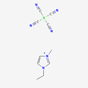 molecular formula C10H11BN6 B13893565 1-Ethyl-3-methylimidazolium tetracyanoborate 