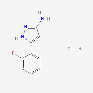 5-(2-Fluoro-phenyl)-2H-pyrazol-3-ylamine hydrochloride