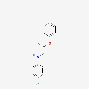 molecular formula C19H24ClNO B1389372 N-{2-[4-(Tert-butyl)phenoxy]propyl}-4-chloroaniline CAS No. 1040684-30-7