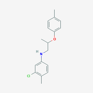 molecular formula C17H20ClNO B1389376 N-(3-Chloro-4-methylphenyl)-N-[2-(4-methylphenoxy)propyl]amine CAS No. 1040681-43-3