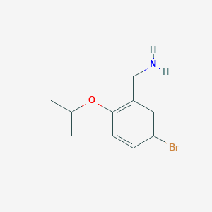 1-[5-Bromo-2-(propan-2-yloxy)phenyl]methanamine