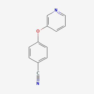 molecular formula C12H8N2O B1389384 4-(Pyridin-3-yloxy)benzonitrile CAS No. 58835-79-3
