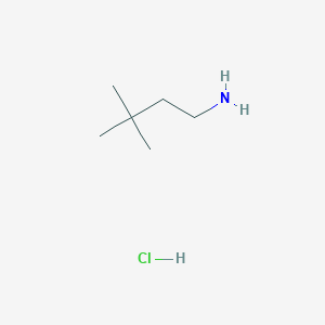 molecular formula C6H16ClN B1389387 3,3-二甲基丁-1-胺盐酸盐 CAS No. 30564-98-8