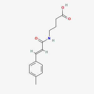 molecular formula C14H17NO3 B1389391 4-{[(2E)-3-(4-Methylphenyl)prop-2-enoyl]amino}butanoic acid CAS No. 1094728-74-1