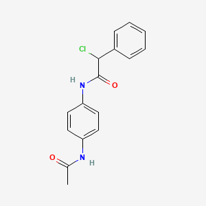 molecular formula C16H15ClN2O2 B1389393 N-[4-(乙酰氨基)苯基]-2-氯-2-苯乙酰胺 CAS No. 1094449-04-3