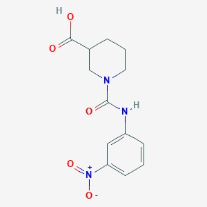 1-{[(3-Nitrophenyl)amino]carbonyl}piperidine-3-carboxylic acid