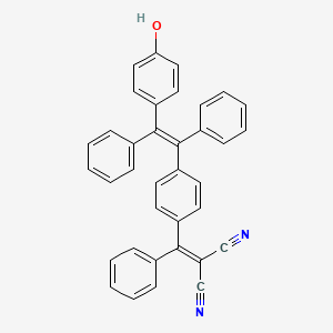 2-((4-(2-(4-Hydroxyphenyl)-1,2-diphenylvinyl)phenyl)(phenyl)methylene)malononitrile