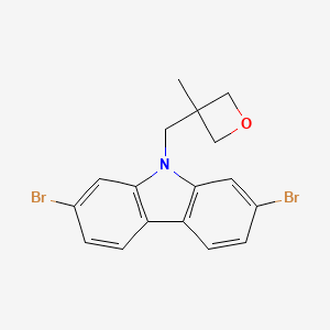 2,7-Dibromo-9-[(3-methyloxetan-3-yl)methyl]carbazole