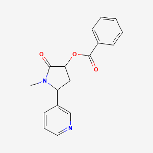 (1-Methyl-2-oxo-5-pyridin-3-ylpyrrolidin-3-yl) benzoate