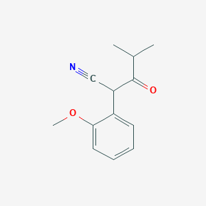 molecular formula C13H15NO2 B1389405 2-(2-Methoxyphenyl)-4-methyl-3-oxopentanenitrile CAS No. 1094397-03-1
