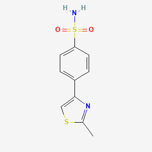 molecular formula C10H10N2O2S2 B1389407 4-(2-Methyl-1,3-thiazol-4-yl)benzene-1-sulfonamide CAS No. 1094460-88-4