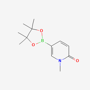 molecular formula C12H18BNO3 B1389412 1-Methyl-5-(4,4,5,5-tetramethyl-1,3,2-dioxaborolan-2-yl)pyridin-2(1H)-one CAS No. 1002309-52-5