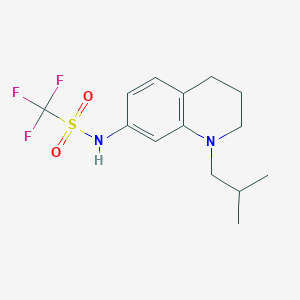 1,1,1-trifluoro-N-(1-isobutyl-1,2,3,4-tetrahydroquinolin-7-yl)methanesulfonamide