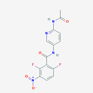 N-(6-Acetylamino-pyridin-3-yl)-2,6-difluoro-3-nitro-benzamide