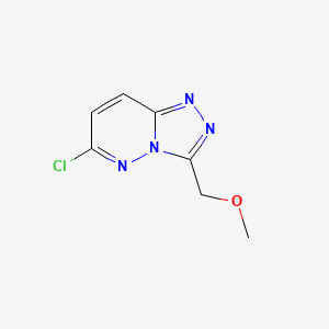 molecular formula C7H7ClN4O B1389424 6-Chloro-3-(methoxymethyl)[1,2,4]triazolo[4,3-b]pyridazine CAS No. 1204296-35-4