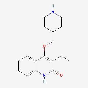 3-ethyl-4-(piperidin-4-ylmethoxy)-1H-quinolin-2-one