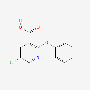 molecular formula C12H8ClNO3 B1389425 5-Chloro-2-phenoxypyridine-3-carboxylic acid CAS No. 1189749-38-9
