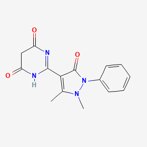 2-(1,5-dimethyl-3-oxo-2-phenylpyrazol-4-yl)-1H-pyrimidine-4,6-dione