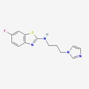 6-fluoro-N-[3-(1H-imidazol-1-yl)propyl]-1,3-benzothiazol-2-amine