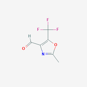 2-Methyl-5-(trifluoromethyl)-1,3-oxazole-4-carbaldehyde