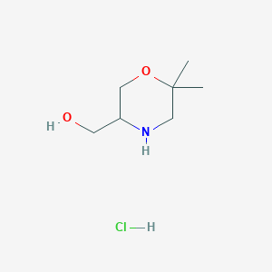 (6,6-Dimethylmorpholin-3-yl)methanol hydrochloride