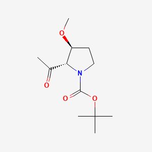 tert-butyl (2S,3S)-2-acetyl-3-methoxy-pyrrolidine-1-carboxylate