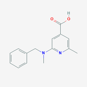 2-[Benzyl(methyl)amino]-6-methylpyridine-4-carboxylic acid