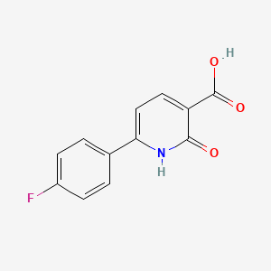 molecular formula C12H8FNO3 B1389432 6-(4-Fluorophenyl)-2-oxo-1,2-dihydropyridine-3-carboxylic acid CAS No. 31695-73-5