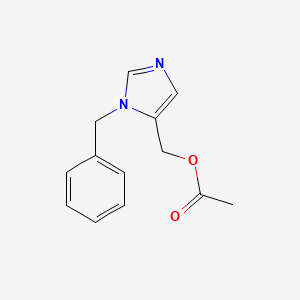 molecular formula C13H14N2O2 B13894320 (3-Benzylimidazol-4-yl)methyl acetate 