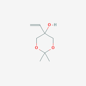 molecular formula C8H14O3 B1389433 2,2-Dimethyl-5-vinyl-1,3-dioxan-5-ol CAS No. 933791-84-5