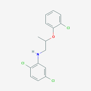 molecular formula C15H14Cl3NO B1389439 2,5-Dichloro-N-[2-(2-chlorophenoxy)propyl]aniline CAS No. 1040683-83-7
