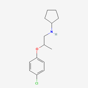 molecular formula C14H20ClNO B1389440 N-[2-(4-Chlorophenoxy)propyl]cyclopentanamine CAS No. 1040686-80-3