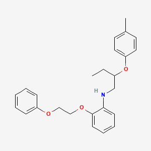 molecular formula C25H29NO3 B1389444 N-[2-(4-Methylphenoxy)butyl]-2-(2-phenoxyethoxy)aniline CAS No. 1040687-38-4