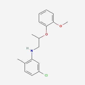 molecular formula C17H20ClNO2 B1389447 5-Chloro-N-[2-(2-methoxyphenoxy)propyl]-2-methylaniline CAS No. 1040685-04-8