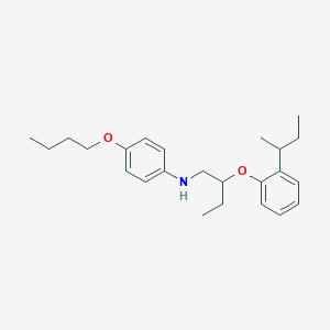 molecular formula C24H35NO2 B1389450 4-Butoxy-N-{2-[2-(sec-butyl)phenoxy]butyl}aniline CAS No. 1040687-72-6
