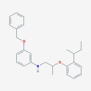 3-(Benzyloxy)-N-{2-[2-(sec-butyl)phenoxy]-propyl}aniline