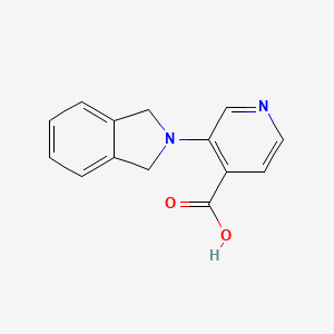 molecular formula C14H12N2O2 B13894599 3-(1,3-Dihydroisoindol-2-yl)pyridine-4-carboxylic acid 