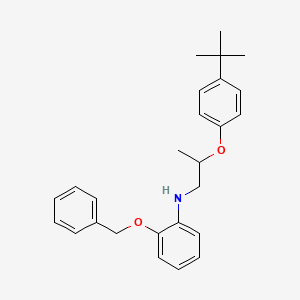 2-(Benzyloxy)-N-{2-[4-(tert-butyl)phenoxy]-propyl}aniline
