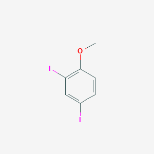 molecular formula C7H6I2O B13894642 2,4-Diiodo-1-methoxybenzene CAS No. 28896-47-1