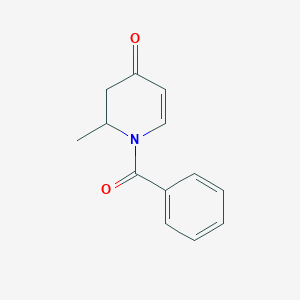 molecular formula C13H13NO2 B13894675 1-Benzoyl-2-methyl-2,3-dihydropyridin-4(1H)-one CAS No. 214626-85-4