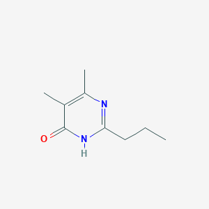 molecular formula C9H14N2O B13894776 5,6-Dimethyl-2-propyl-4(1H)-pyrimidinone CAS No. 90565-54-1