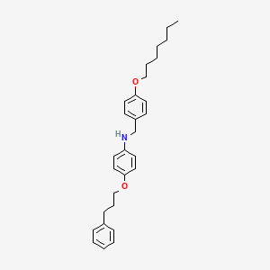 N-[4-(Heptyloxy)benzyl]-4-(3-phenylpropoxy)aniline