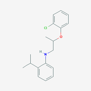 molecular formula C18H22ClNO B1389485 N-[2-(2-Chlorophenoxy)propyl]-2-isopropylaniline CAS No. 1040681-83-1